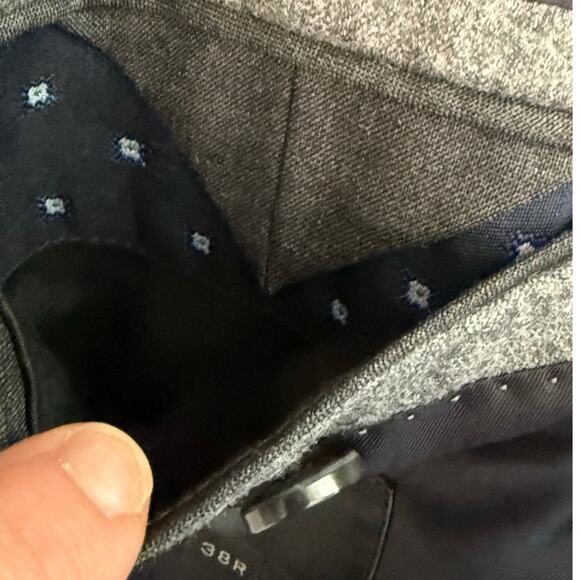 J.Crew Grosby Italian Wool Blazer 38R Charcoal Gray Men’s Jacket - Picture 8 of 10